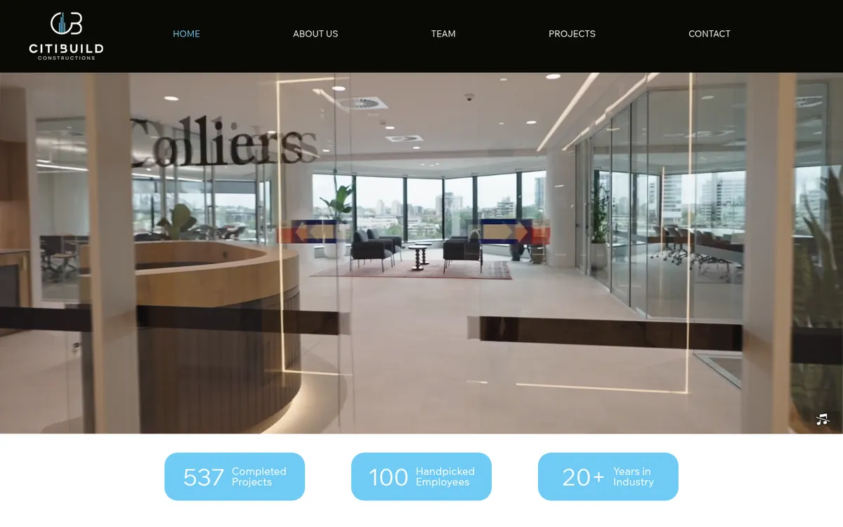 Citibuild Construction website homepage