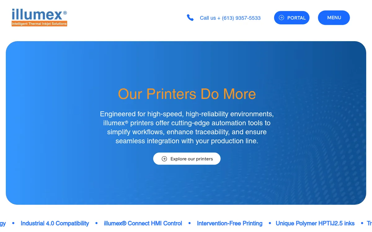 illumex website homepage
